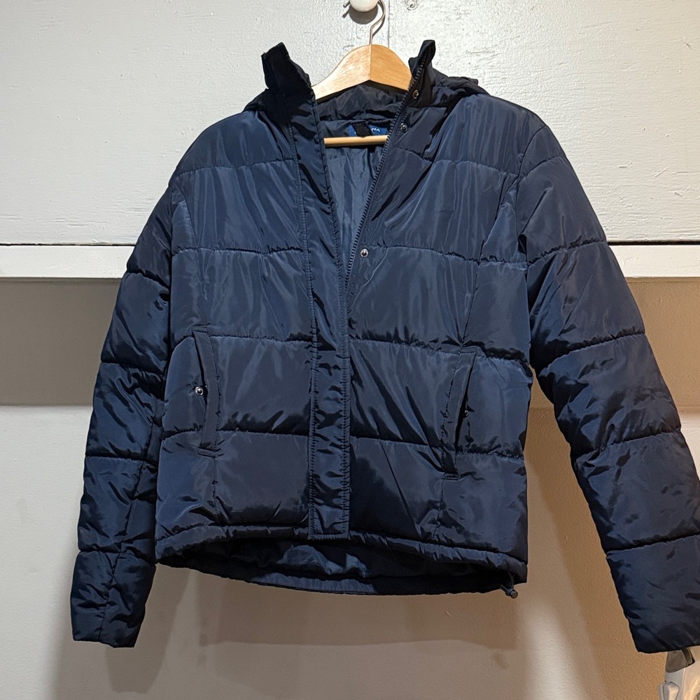 Navy Puffer Jacket